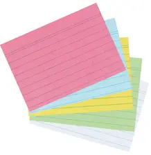 herlitz Fiches bristol, A7, ligné, blanc