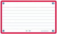 Oxford Fiches "Flash 2.0", 75 x 125 mm, uni, rouge