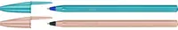 BIC Stylo à bille Cristal Glacé, assorti en bleu et rosé