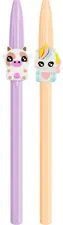 BIC Stylo à bille Cristal Pastel Figurines, lilas & rouge