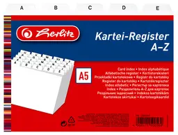 herlitz Index alphabétique, PP, A5 paysage, blanc