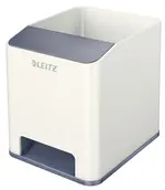 LEITZ Pot à crayons Sound WOW Duo Colour, blanc
