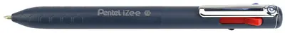 Pentel Stylo à bille rétractable 4 couleurs iZee, bleu foncé