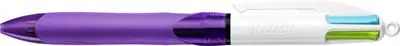 BIC Stylo à bille rétractable 4 Colours Grip Fun