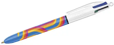 BIC Stylo à bille rétractable 4 Colours Lines
