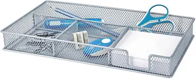 WEDO Plumier Office, en fil métallique, argent