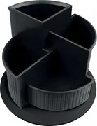 helit Pot à crayons multifonction "the hub line", noir
