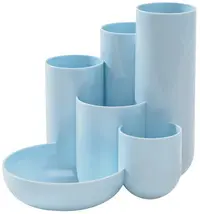 HAN Multipot à crayons CAMPUS, 6 pots, bleu pastel