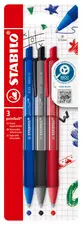 STABILO Stylo bille rétractable pointball colorful, 3 pièces