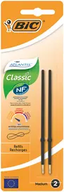 BIC Recharge pour stylo à bille Atlantis Classic, M, noir