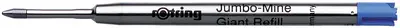 rotring Recharge Jumbo pour stylo bille, M, noir