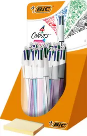 BIC Stylo à bille rétractable 4 Colours "Shine", présentoir