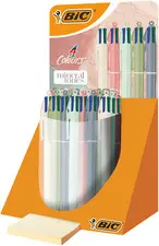 BIC Stylo à bille 4 Colours Mineral Tones, présentoir