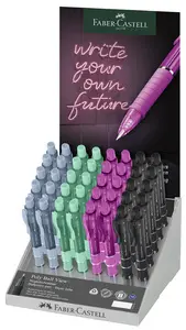 FABER-CASTELL Stylo à bille POLY BALL VIEW, présentoir