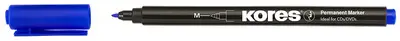Kores Marqueur permanent "K MARKER FINE", M, bleu