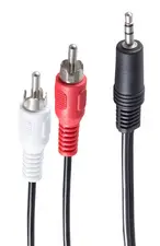 shiverpeaks BASIC-S Câble audio, 2 x cinch mâle - jack