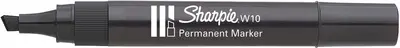 Sharpie Marqueur permanent W10, pointe biseautée, noir