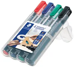 STAEDTLER Marqueur permanent 352 Lumocolor, étui de 4
