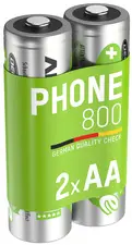 ANSMANN Pile Dect NiMH, Mignon AA, 800 mAh, blister de 2