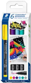 STAEDTLER Marqueur permanent 317M Lumocolor, étui de 6