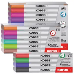Kores Marqueur non permanent "K MARKER W1", étui de 4