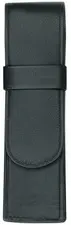 Alassio Etui pour stylo, pour 2 stylos, noir, cuir véritable