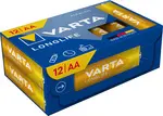 VARTA Pile alcaline Longlife, Mignon (AA), 12 pièces