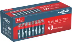 ANSMANN Pile alcaline "RED", Mignon AA, lot de 40