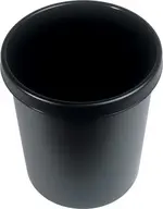 helit Corbeille à papier "the german", 30 litres, PE, noir