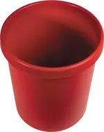 helit Corbeille à papier "the german", 30 litres, PE, rouge