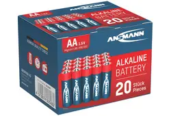 ANSMANN Pile alcaline "RED", Mignon AA, blister de 20
