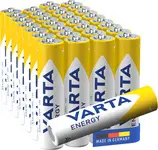 VARTA Pile alcaline Energy, Micro (AAA/LR3), par 30