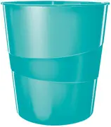 LEITZ Corbeille à papier WOW, plastique, 15 litres, menthe