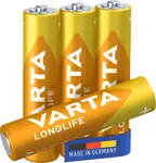 VARTA Pile alcaline Longlife, Micro (AAA/LR03)