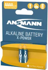 ANSMANN Pile alcaline "X-POWER" AAAA, blister de 2