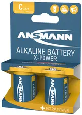 ANSMANN Pile alcaline "X-Power", Baby C, blister de 2
