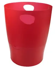 EXACOMPTA Corbeille à papier ECOBIN, 15 litres, rouge carmin
