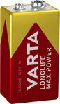 VARTA Pile alcaline Longlife Max Power, E-Bloc (9V)