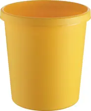 helit Corbeille à papier "the german", 18 litres, PE, jaune
