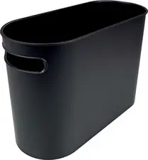 helit Corbeille à papier "the oval", 22 litres, PS, noir