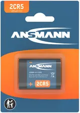 ANSMANN Pile au lithium 2CR5, 6 V, carte blister
