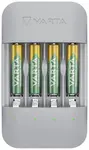 VARTA Chargeur ECO Charger Pro Recycled, avec 4x Micro AAA