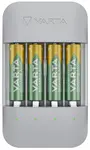 VARTA Chargeur ECO Charger Pro Recycled, avec 4x Micro AA