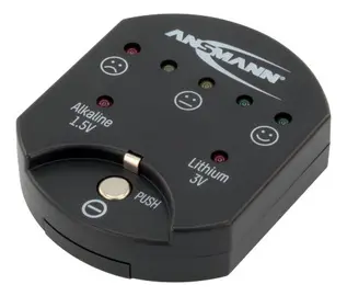 ANSMANN Testeur de piles, pour piles boutons, noir