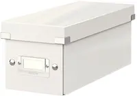 LEITZ Boîte de rangement pour CD Click & Store WOW, blanc
