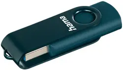 hama Clé USB 3.0 "Rotate", 64 GB, bleu pétrole