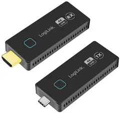 LogiLink Kit amplificateur HDMI Wireless 4K/30Hz, 30 m, noir