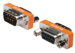 DIGITUS Adaptateur null modem, Sub-D 9 broches, mâle-femelle