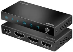 LogiLink Répartiteur HDMI 4K/60 Hz, Downscaler, 2 ports