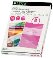 LEITZ Pochette de plastification, A4, autocollant, brillant